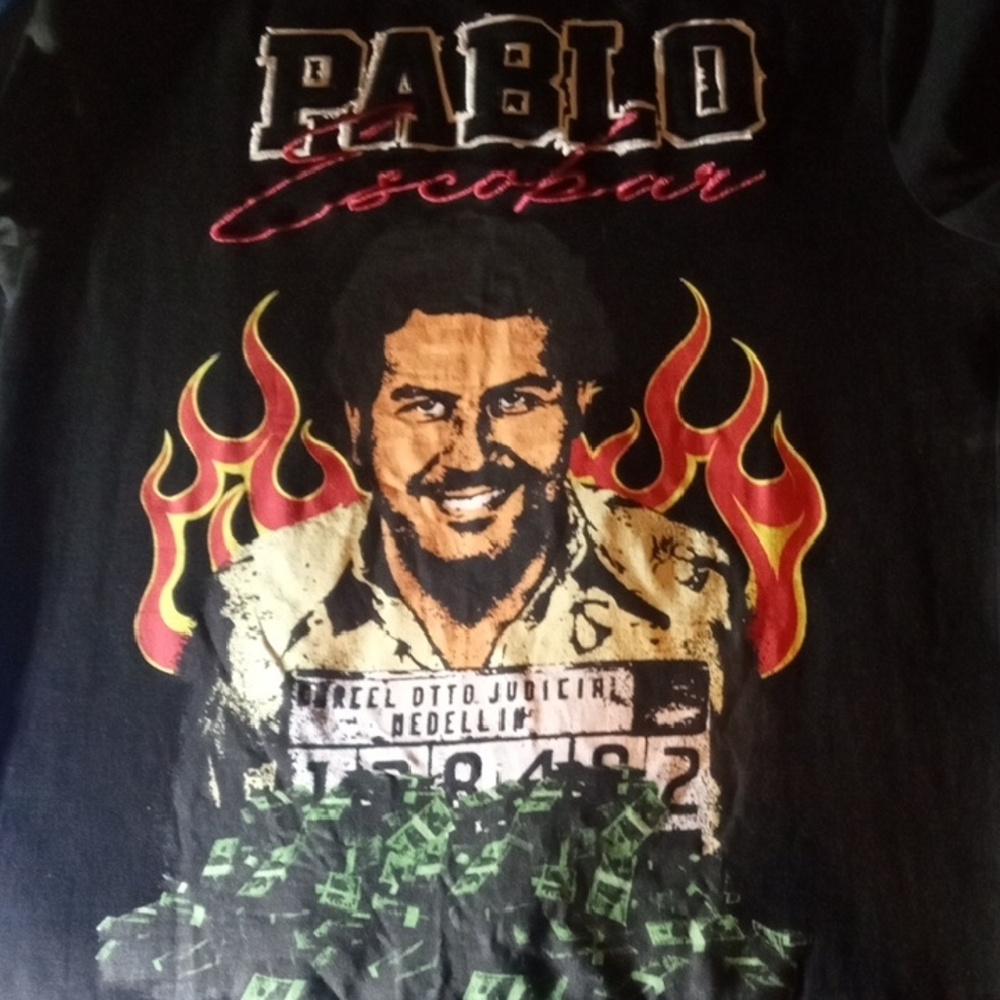 Reason Black Graphic Tee with Red and Yellow Accents